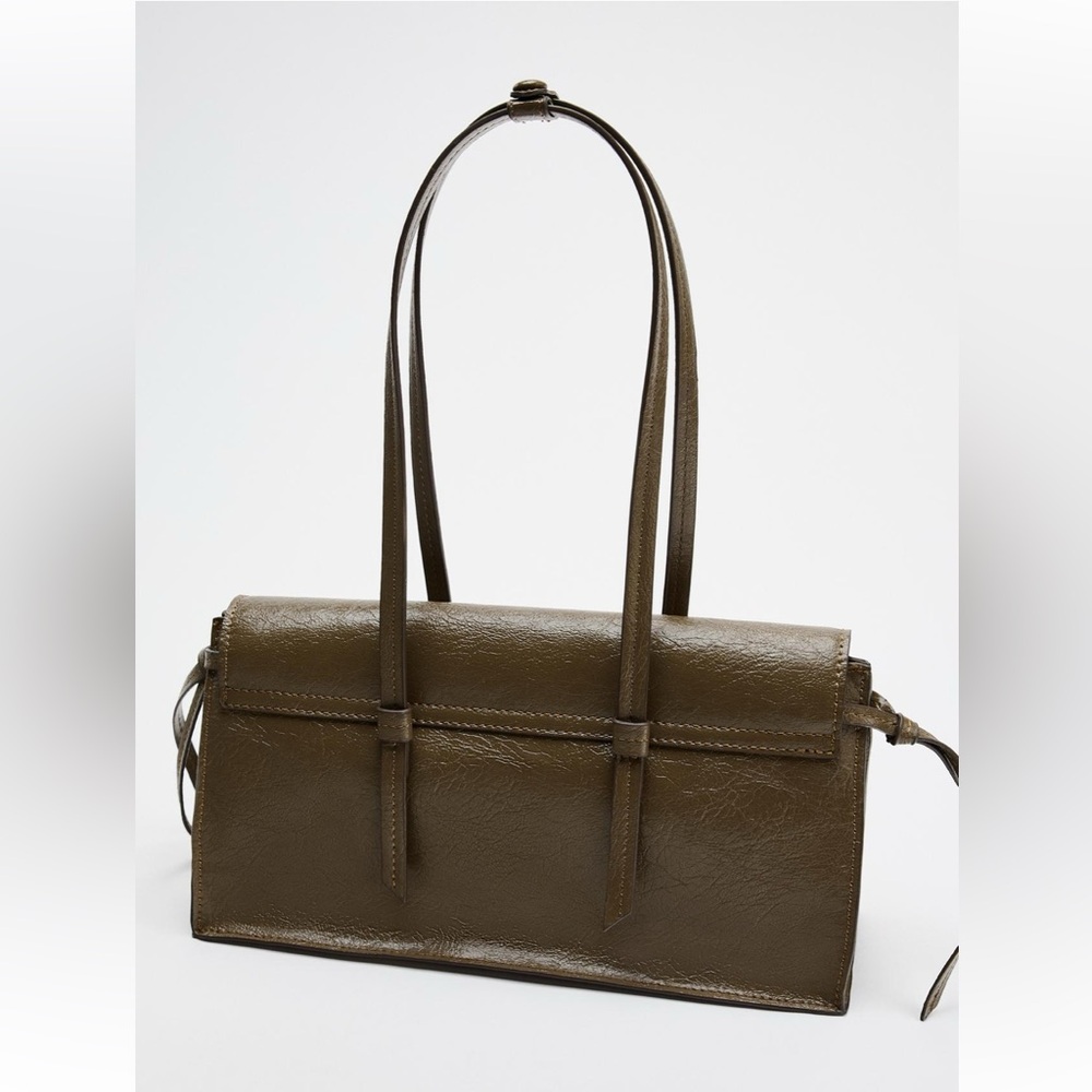 Zara Olive Green Shoulder Bag - Picture 5 of 9